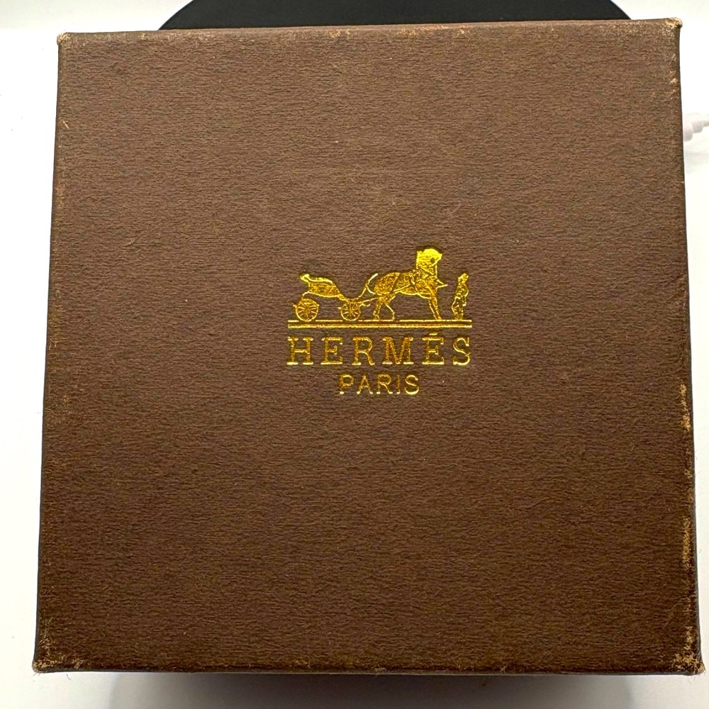 Hermès Vintage Brown Box with Gold Logo